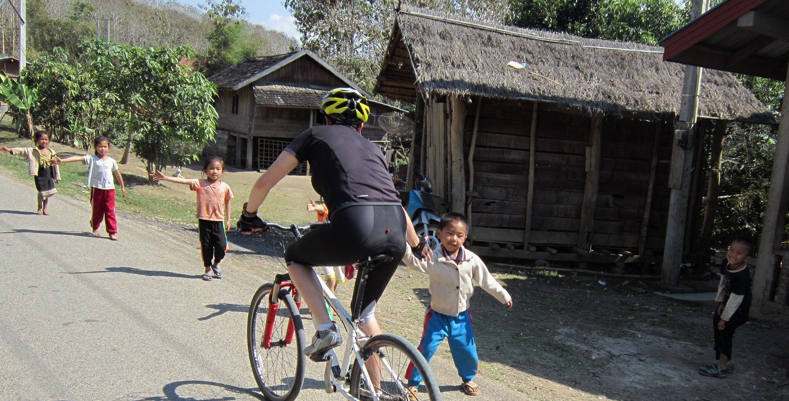 cycling rural Laos