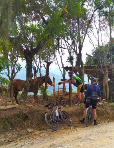 William Vandyck Cycling on the  tour with redspokes
