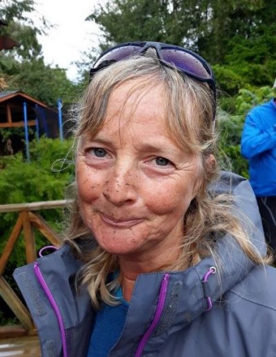 Sheila Ashley Cycling on the  tour with redspokes