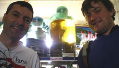 David Whitton Cycling on the  tour with redspokes