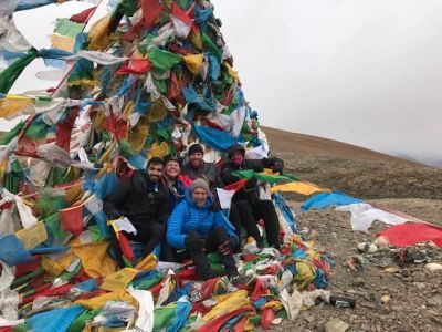 Dr Heather Ross Cycling on the  tour with redspokes