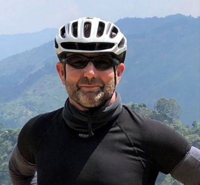 Aidan Prior Cycling on the  tour with redspokes