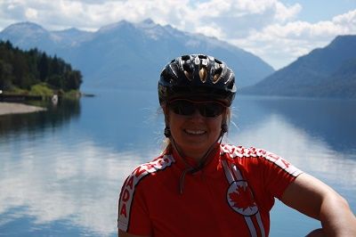 Natasha Herman Cycling on the  tour with redspokes