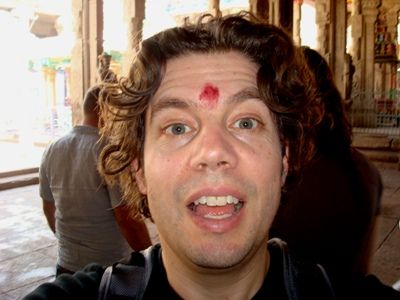 Jean François Bieler Cycling on the  tour with redspokes