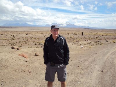 Michael Tanner Cycling on the  tour with redspokes