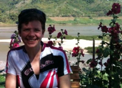 Deirdre Roche Cycling on the  tour with redspokes