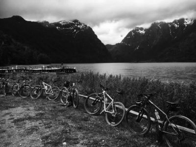 Patricia Handley Cycling on the  tour with redspokes