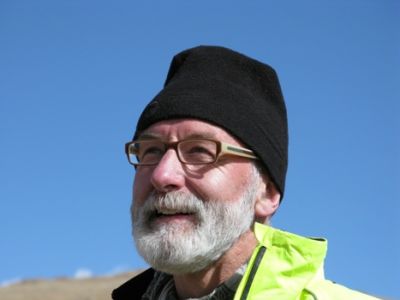 John Lingford,  Cycling on the  tour with redspokes