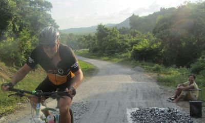 Roberto Severi Cycling on the  tour with redspokes