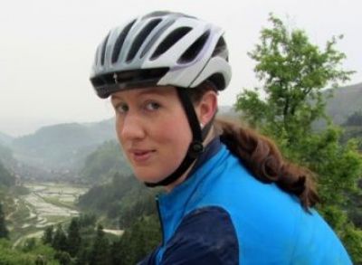 Laura Donovan Cycling on the  tour with redspokes