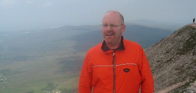 Richard Matheson Cycling on the  tour with redspokes