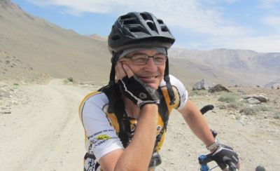 Mathis Trepp Cycling on the  tour with redspokes