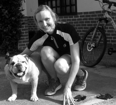 Ms Sharlene Rainford Cycling on the  tour with redspokes