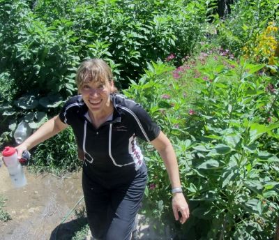 Katja Stille Cycling on the  tour with redspokes