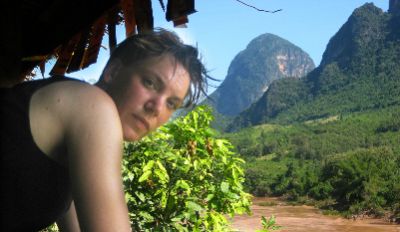 Katja Stille Cycling on the  tour with redspokes