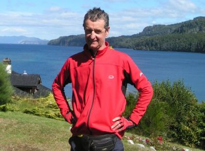 Peter Wilkinson Cycling on the  tour with redspokes