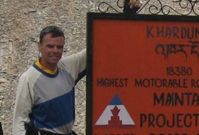 Mark Heffer Cycling on the  tour with redspokes