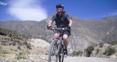 Keith Pearce Cycling on the  tour with redspokes