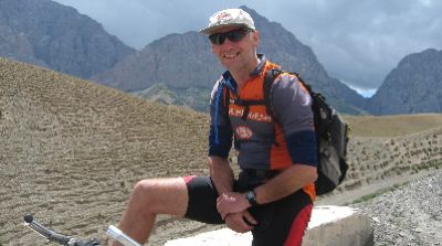 Trevor Taylor Cycling on the  tour with redspokes