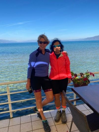 Ros Lawson Cycling on the  tour with redspokes