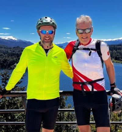 Nikolas Green Cycling on the  tour with redspokes