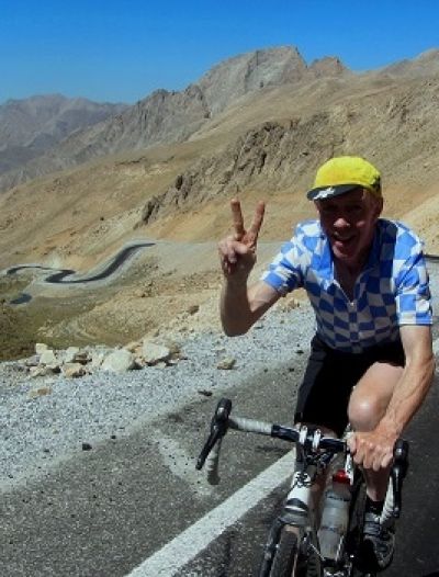 Paul Brown Cycling on the  tour with redspokes