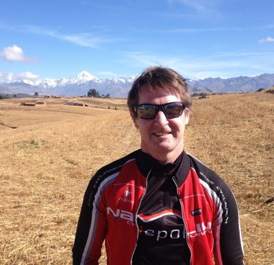 Phillip McNeill Cycling on the  tour with redspokes
