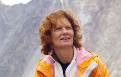 Rita Gough Cycling on the  tour with redspokes