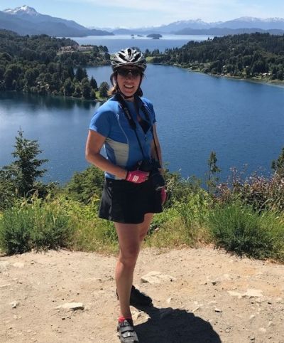 Ros Lawson Cycling on the  tour with redspokes