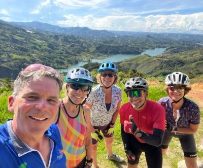 Jo Reaves Cycling on the  tour with redspokes